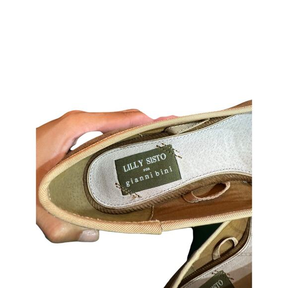 Lilly Sisto Gianni Bini Corduroy Ballet Flats SZ 8 Square Toe balletcore Y2K NEW - Picture 6 of 6